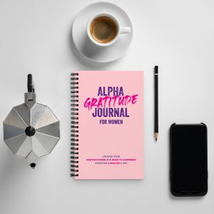 Alpha Gratitude Journal for Women Pink