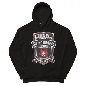 Official 30 Day Kettlebell Swing Burpee Challenge Pullover Hoodie (Unisex)