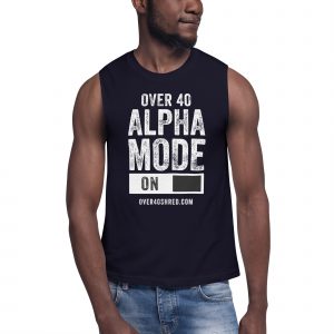 Over 40 Alpha Mode ON Black Muscle Shirt