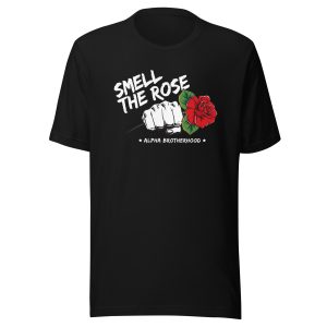 Unisex “SMELL THE ROSE” Tee – Available in Multiple Colors (White Knucks)