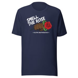 Unisex “SMELL THE ROSE” Brotherhood Tee – Available in Multiple Colors (Brown Knucks)