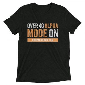 Over 40 Alpha Mode ON Prime Short Sleeve Tee (Orange)