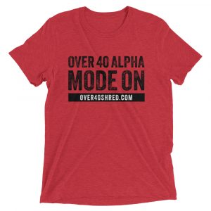Over 40 Alpha Mode ON Prime Short Sleeve Tee (Black)