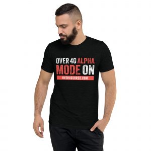 Over 40 Alpha Mode ON Prime Short Sleeve Tee (Red)