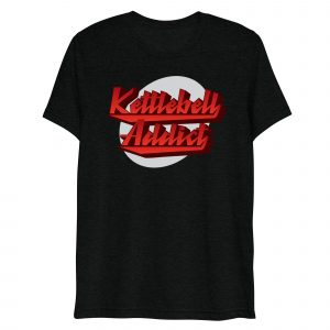 Men’s KBSA Kettlebell Addict T-Shirt (Red Addict)