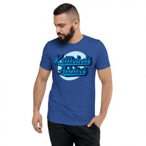 Men’s KBSA Kettlebell Addict T-Shirt (Blue Addict)